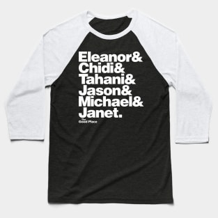 The Good Place Gang Baseball T-Shirt